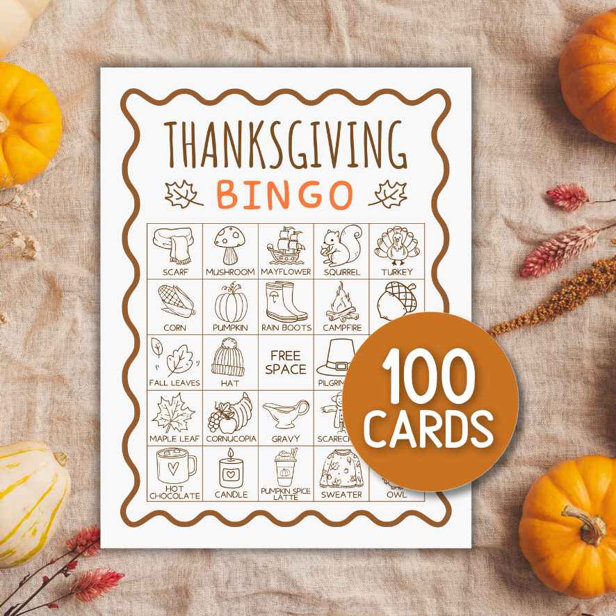 THANKSGIVING BINGO GAME