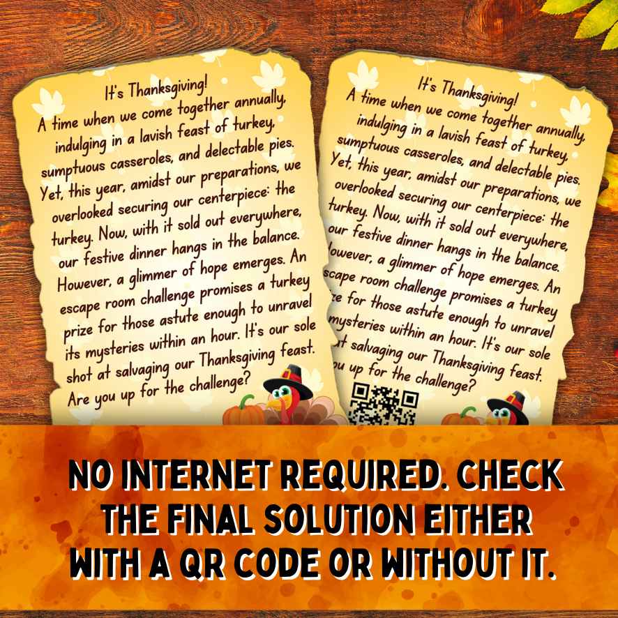 THANKSGIVING ESCAPE ROOM FOR ADULTS - Image 7