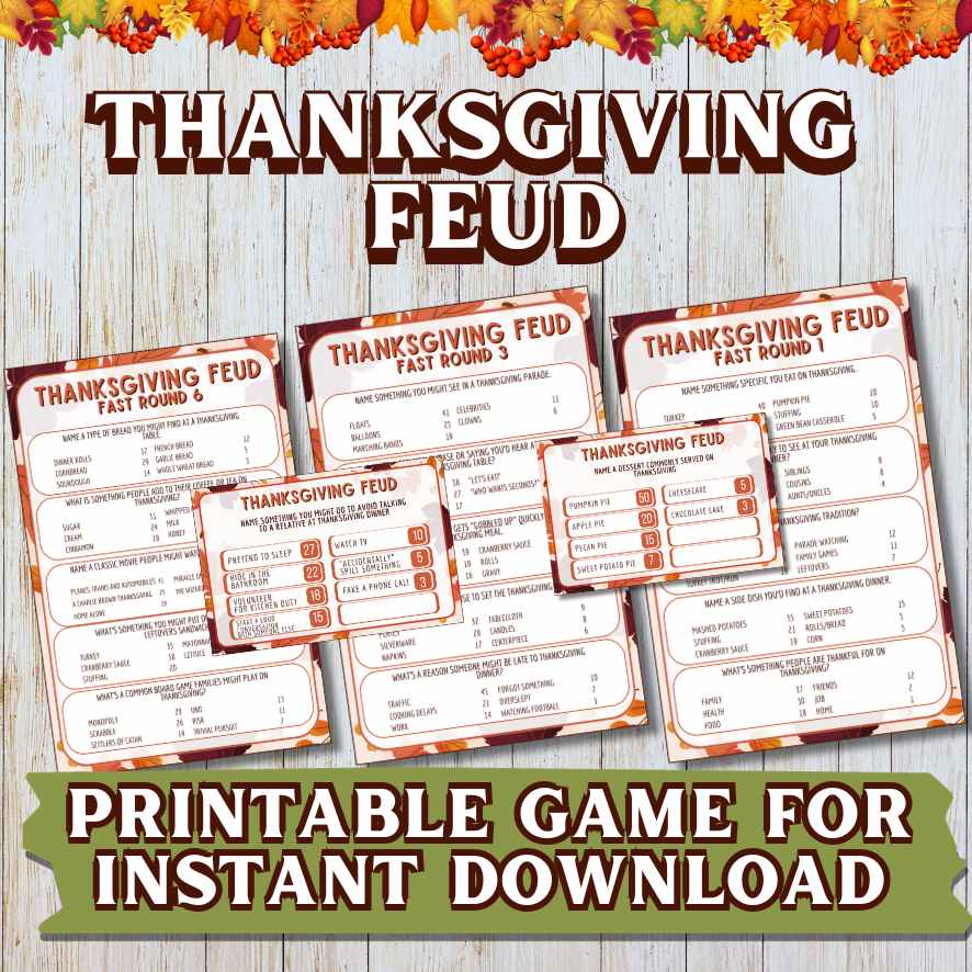 THANKSGIVING FEUD GAME - Image 3
