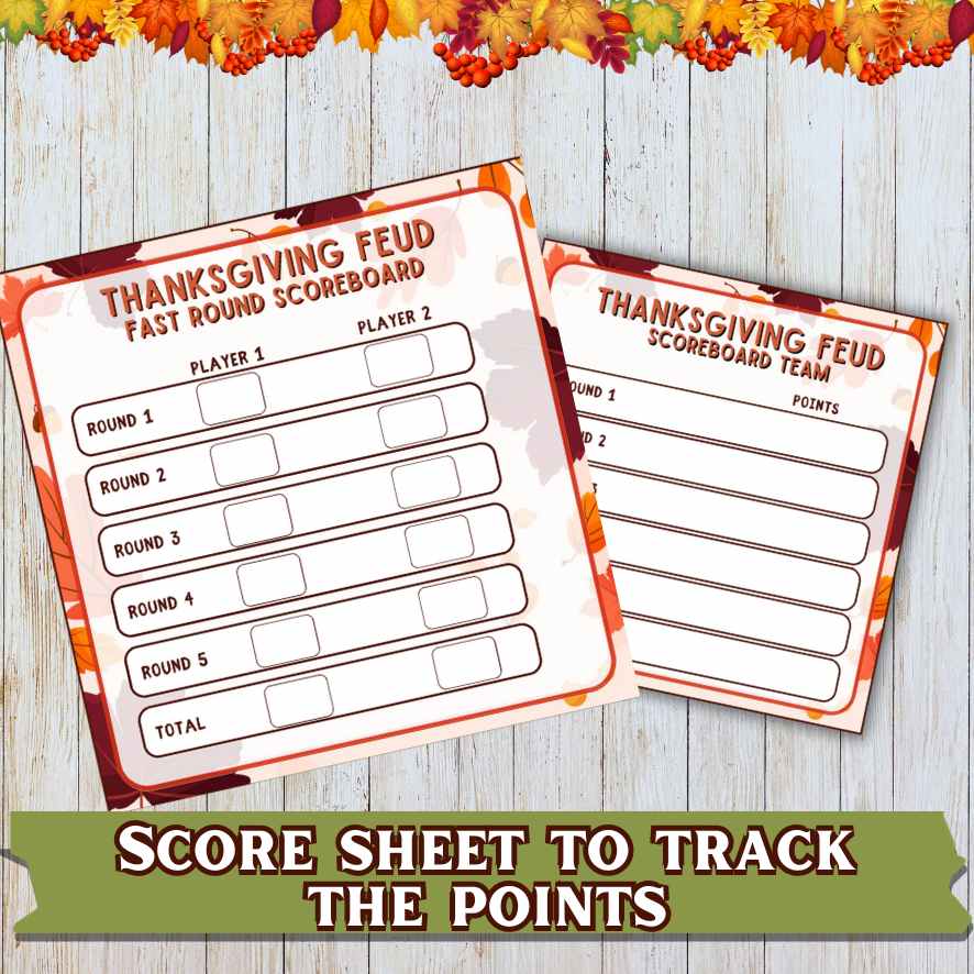 THANKSGIVING FEUD GAME - Image 7