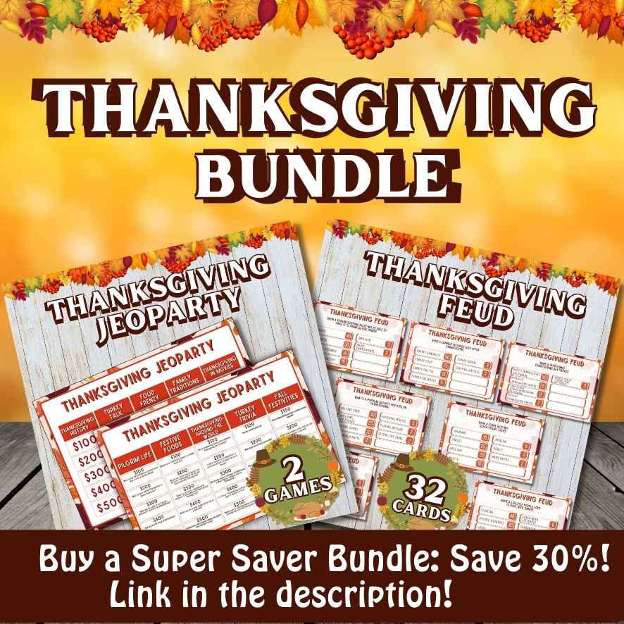 THANKSGIVING FEUD & JEOPARDY GAMES