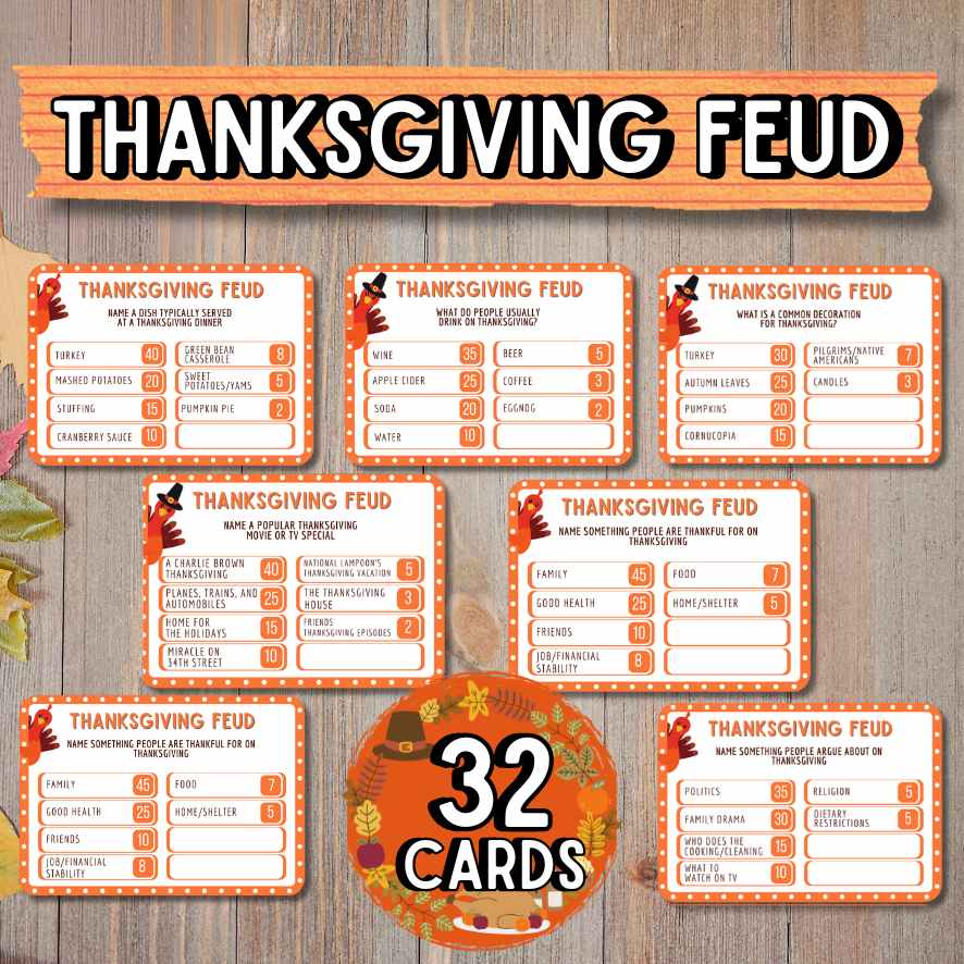 THANKSGIVING FEUD GAME