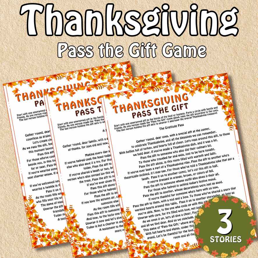 THANKSGIVING PASS THE GIFT