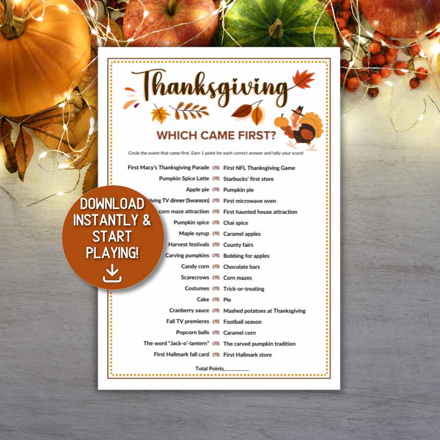 THANKSGIVING WHICH CAME FIRST? - Image 2