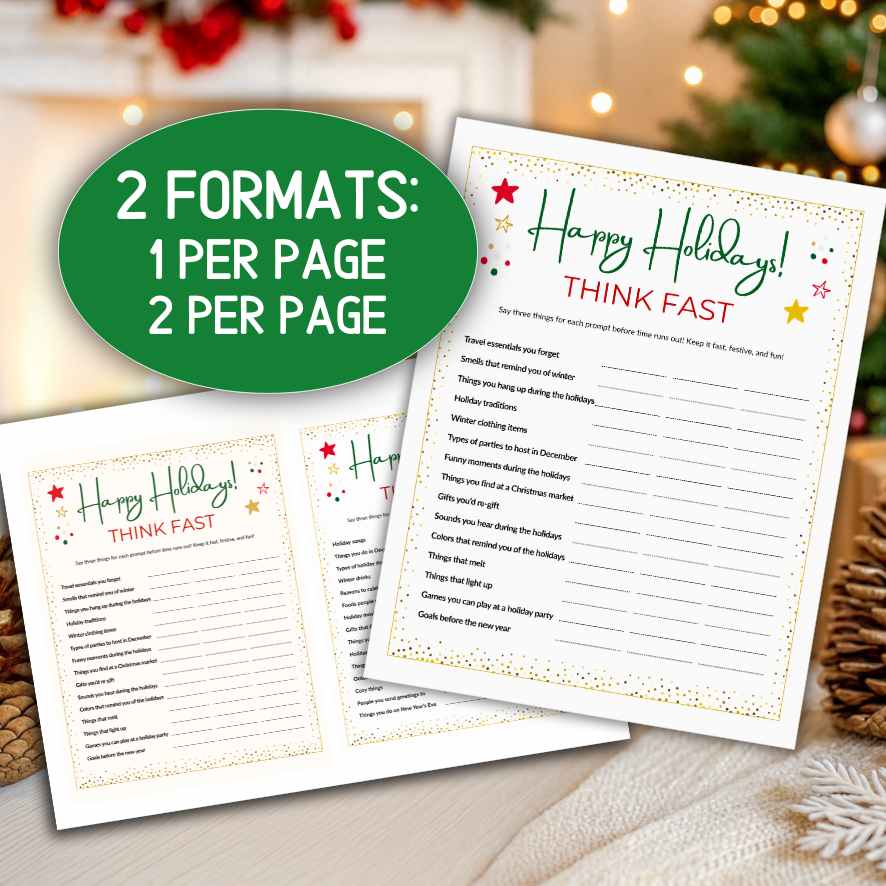 THINK FAST HOLIDAY GAME - Image 3