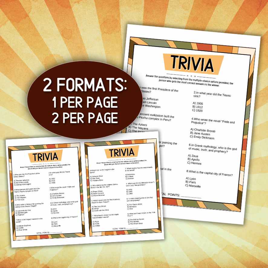 TRIVIA QUESTIONS AND ANSWERS FOR SENIORS - Image 3
