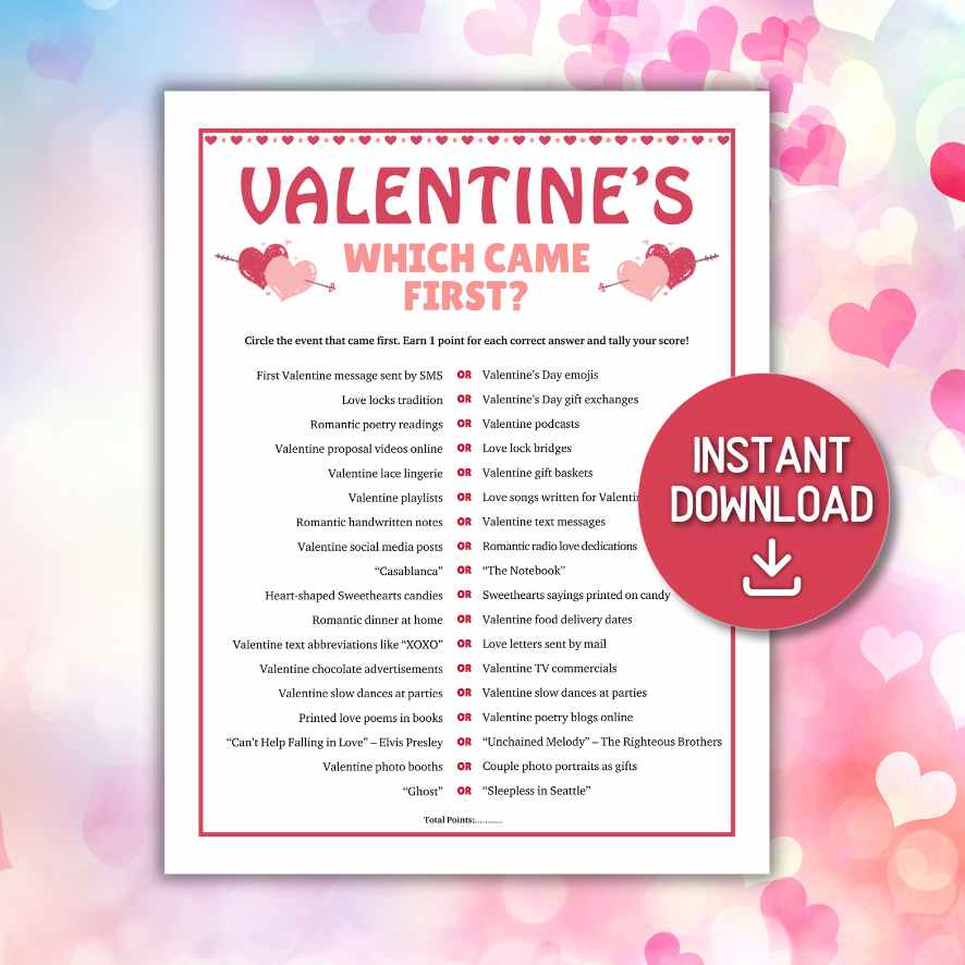 VALENTINES DAY WHICH CAME FIRST GAME - Image 2