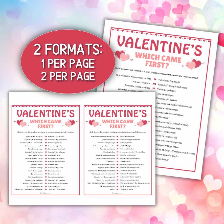 VALENTINES DAY WHICH CAME FIRST GAME - Image 6