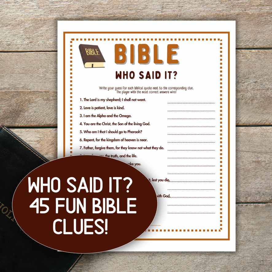 WHO SAID IT BIBLE VERSE GAME - Image 4