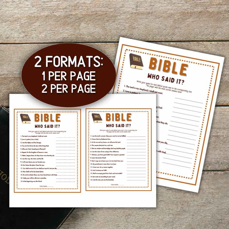 WHO SAID IT BIBLE VERSE GAME - Image 6