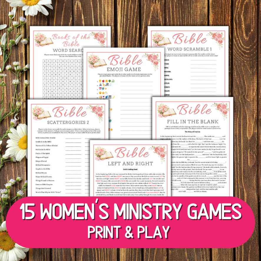 WOMEN MINISTRY GAMES BUNDLE PRINTABLE