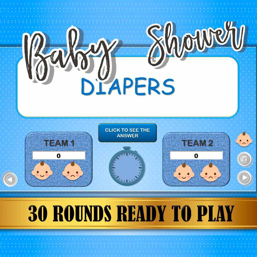 WORD SCRAMBLE BABY SHOWER BOY GAME - Image 2