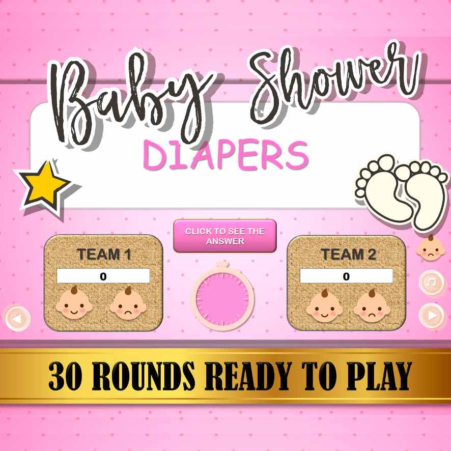 WORD SCRAMBLE BABY SHOWER GIRL GAME - Image 4